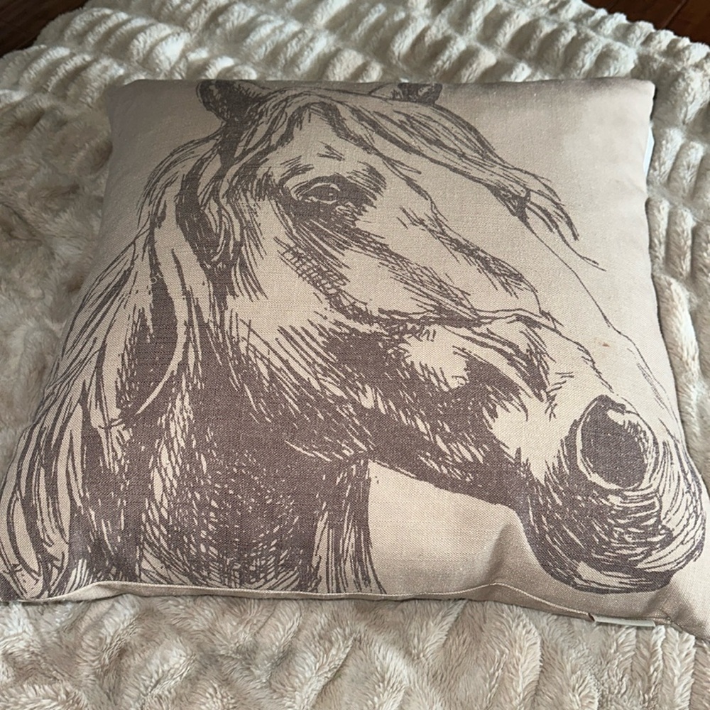Paseo Road Horse Head Throw Pillow
